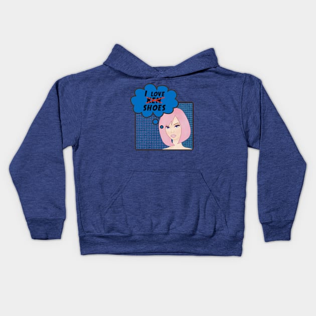 I love... Kids Hoodie by stefy